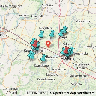 Mappa Via Contrada, 42015 Correggio RE, Italia (12.5625)