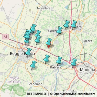 Mappa Via Contrada, 42015 Correggio RE, Italia (7.55824)