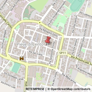 Mappa Via Guglielmo Marconi,  25, 40066 Pieve di Cento, Bologna (Emilia Romagna)