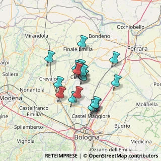 Mappa Via Luigi Campanini, 40066 Pieve di Cento BO, Italia (9.07)
