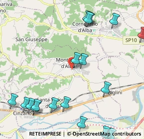 Mappa Via Cornaglia Modesto, 12066 Monticello d'Alba CN, Italia (3.0605)