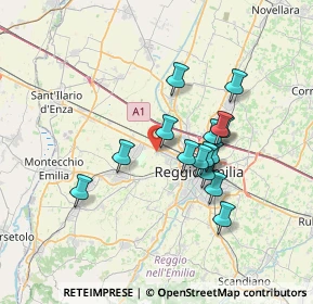 Mappa Via Romania, 42124 Reggio nell'Emilia RE, Italia (5.952)