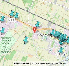 Mappa Via Romania, 42124 Reggio nell'Emilia RE, Italia (1.5075)