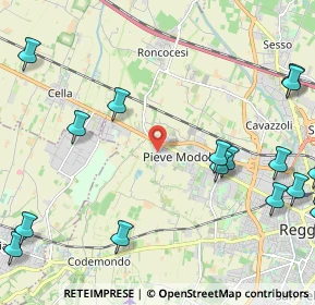 Mappa Via Romania, 42124 Reggio nell'Emilia RE, Italia (3.321)