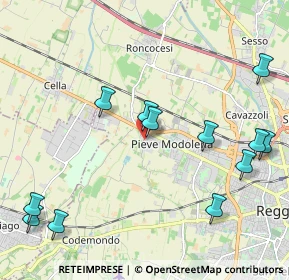 Mappa Via Romania, 42124 Reggio nell'Emilia RE, Italia (2.64923)