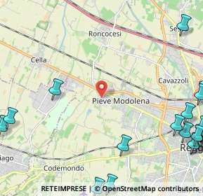 Mappa Via Romania, 42124 Reggio nell'Emilia RE, Italia (3.752)