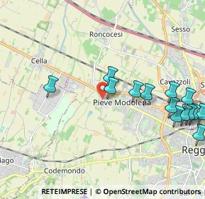 Mappa Via Romania, 42124 Reggio nell'Emilia RE, Italia (2.46929)