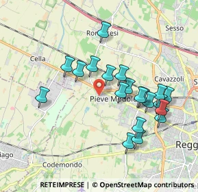 Mappa Via Romania, 42124 Reggio nell'Emilia RE, Italia (1.807)