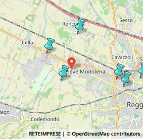 Mappa Via Romania, 42124 Reggio nell'Emilia RE, Italia (3.27545)