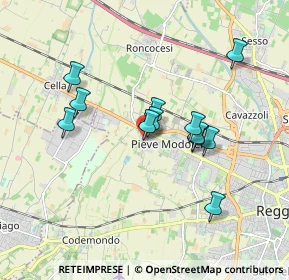 Mappa Via Romania, 42124 Reggio nell'Emilia RE, Italia (1.54417)