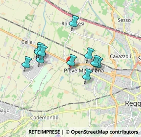 Mappa Via Romania, 42124 Reggio nell'Emilia RE, Italia (1.58)