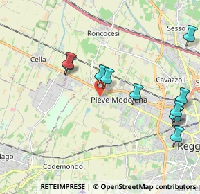 Mappa Via Romania, 42124 Reggio nell'Emilia RE, Italia (2.27364)