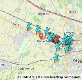 Mappa Via Romania, 42124 Reggio nell'Emilia RE, Italia (1.6805)