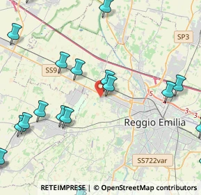 Mappa Via Romania, 42124 Reggio nell'Emilia RE, Italia (6.241)