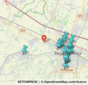 Mappa Via Romania, 42124 Reggio nell'Emilia RE, Italia (4.30733)