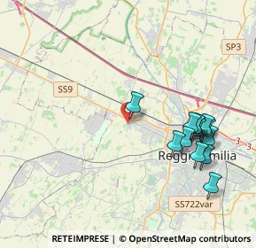 Mappa Via Romania, 42124 Reggio nell'Emilia RE, Italia (4.20077)