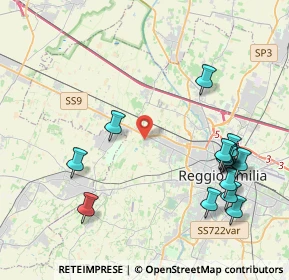 Mappa Via Romania, 42124 Reggio nell'Emilia RE, Italia (4.796)