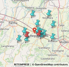 Mappa Via Romania, 42124 Reggio nell'Emilia RE, Italia (10.14667)