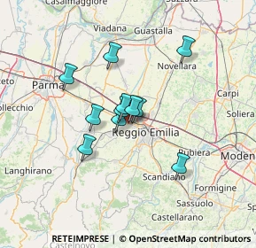 Mappa Via Romania, 42124 Reggio nell'Emilia RE, Italia (9.4)