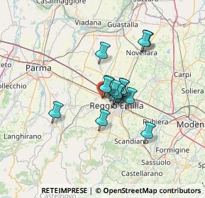 Mappa Via Romania, 42124 Reggio nell'Emilia RE, Italia (8.47467)