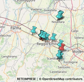 Mappa Via Romania, 42124 Reggio nell'Emilia RE, Italia (10.12105)