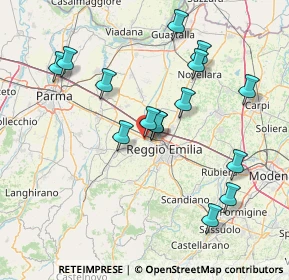 Mappa Via Romania, 42124 Reggio nell'Emilia RE, Italia (15.08133)