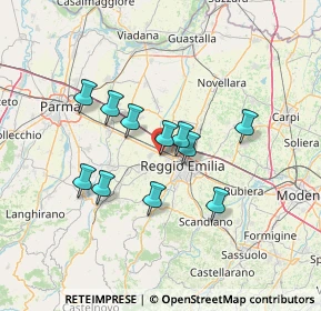 Mappa Via Romania, 42124 Reggio nell'Emilia RE, Italia (11.23909)