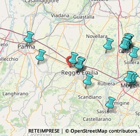 Mappa Via Romania, 42124 Reggio nell'Emilia RE, Italia (19.535)