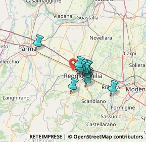 Mappa Via Romania, 42124 Reggio nell'Emilia RE, Italia (7.85273)