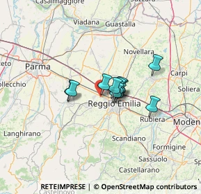 Mappa Via Romania, 42124 Reggio nell'Emilia RE, Italia (7.49909)