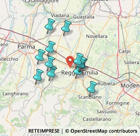 Mappa Via Romania, 42124 Reggio nell'Emilia RE, Italia (10.82)