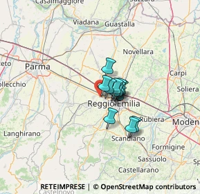 Mappa Via Romania, 42124 Reggio nell'Emilia RE, Italia (6.655)