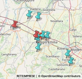 Mappa Via Romania, 42124 Reggio nell'Emilia RE, Italia (12.53364)