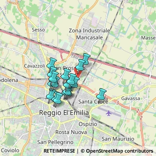 Mappa Via Carlo Levi, 42100 Reggio nell'Emilia RE, Italia (1.38556)