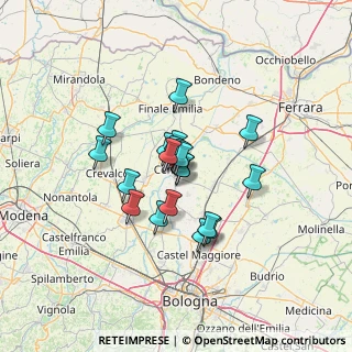 Mappa Via Luigi Galuppi, 40066 Pieve di Cento BO, Italia (9.121)