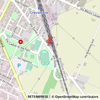 Mappa Via Guisa, 743, 40014 Crevalcore BO, Italia, 40014 Crevalcore, Bologna (Emilia Romagna)
