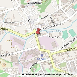Mappa Via Michele Pavia,  6, 14053 Canelli, Asti (Piemonte)