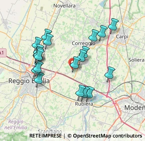 Mappa Via Poli, 42015 Correggio RE, Italia (7.145)