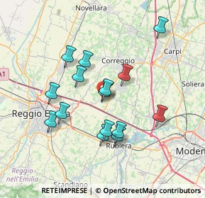 Mappa Via Poli, 42015 Correggio RE, Italia (6.528)