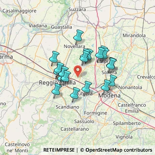 Mappa Via Dinazzano, 42015 Correggio RE, Italia (10.9055)