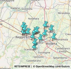 Mappa Via Poli, 42015 Correggio RE, Italia (9.34533)