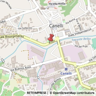 Mappa Viale Risorgimento, 27, 14053 Canelli, Asti (Piemonte)