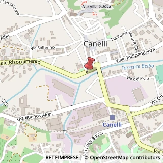 Mappa Viale Risorgimento, 19, 14053 Canelli, Asti (Piemonte)