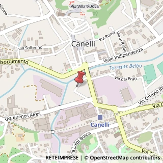 Mappa Via Michele Pavia,  23, 14053 Canelli, Asti (Piemonte)