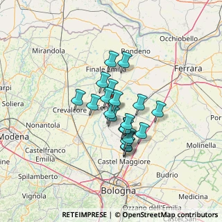 Mappa Via Ludovico Ariosto, 40066 Pieve di cento BO, Italia (9.2335)