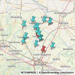 Mappa Via Ludovico Ariosto, 40066 Pieve di cento BO, Italia (10.63813)