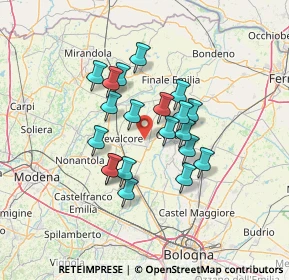 Mappa Via Nuova, 40017 San Giovanni in Persiceto BO, Italia (10.6285)