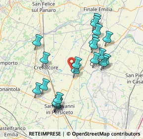 Mappa Via Nuova, 40017 San Giovanni in Persiceto BO, Italia (7.4195)