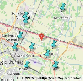 Mappa Via Giuseppe Torelli, 42122 Reggio nell'Emilia RE, Italia (2.42727)