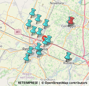 Mappa Via Giuseppe Torelli, 42122 Reggio nell'Emilia RE, Italia (6.82688)